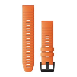 רצועת סיליקון מקורית לשעוני גרמין QuickFit 22MM יבואן רשמי Ember Orange