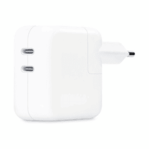ראש מטען קיר Apple מקורי 35W עם חיבור כפול USB-C שנה אחריות ע"י היבואן הרשמי