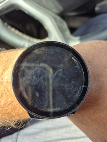 כיסוי היקפי מלא זכוכית Garmin Forerunner 970 47mm שחור photo review