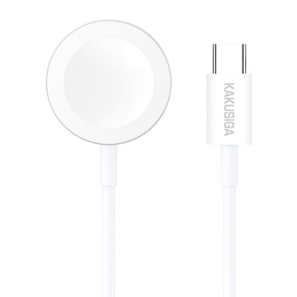 מטען אלחוטי מגנטי לשעון Apple Watch מדגם KSC-1368 עם חיבור USB-C.
